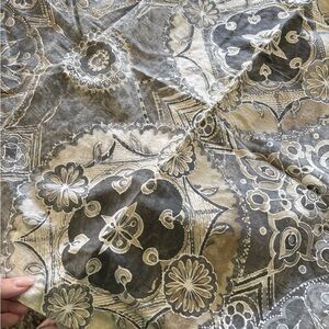 Like new Pottery Barn Gray and Cream Duvet with 2 shams